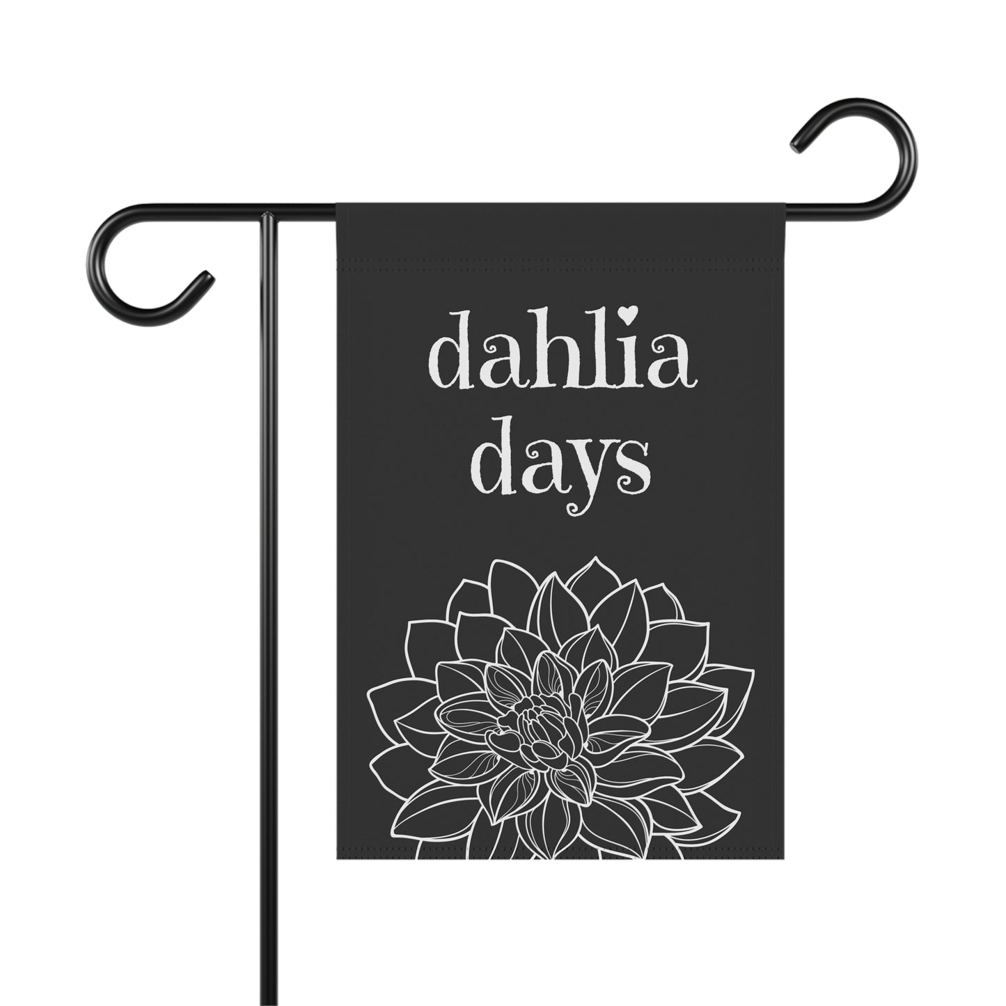 dahlia days / Garden Banner 12" x 18"