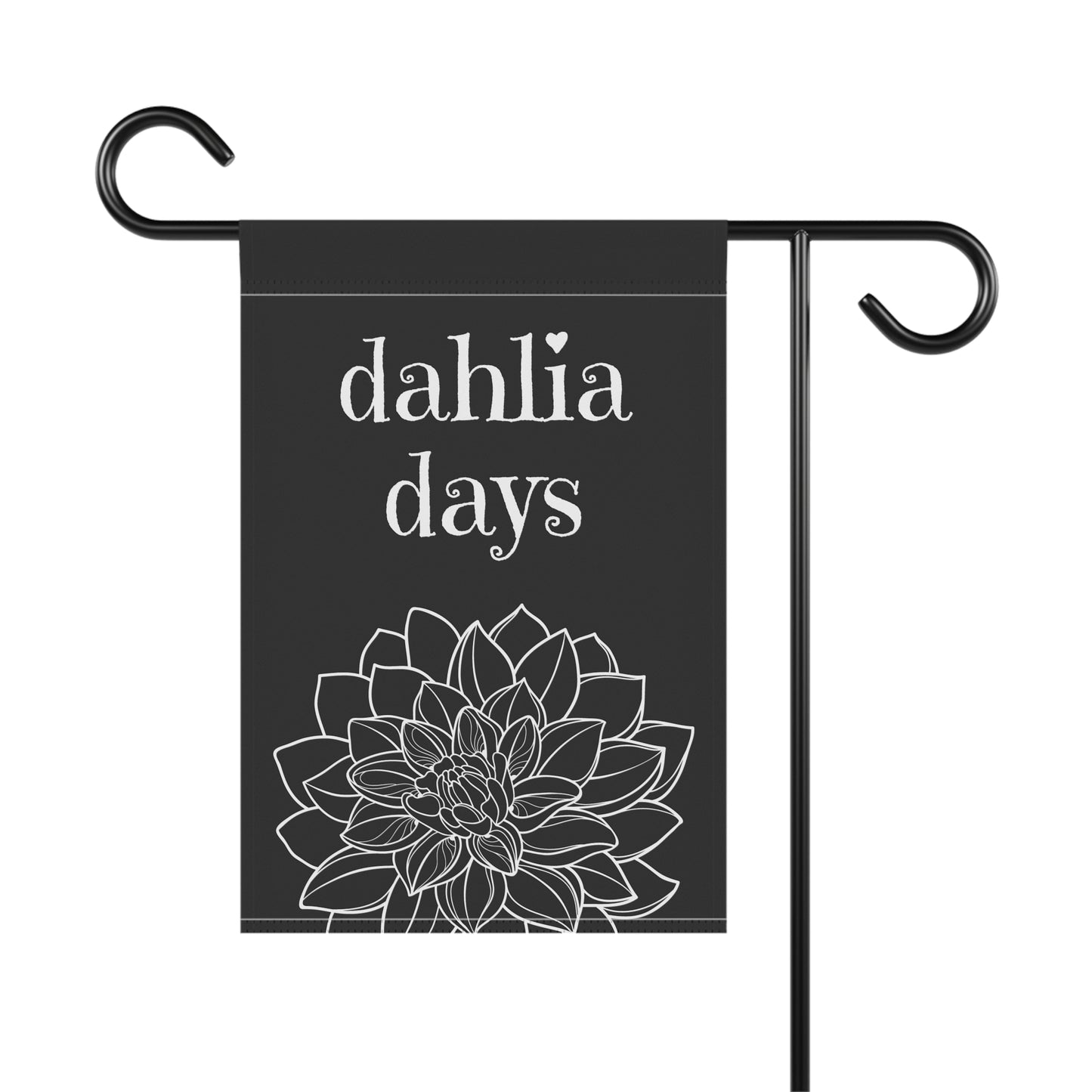 dahlia days / Garden Banner 12" x 18"