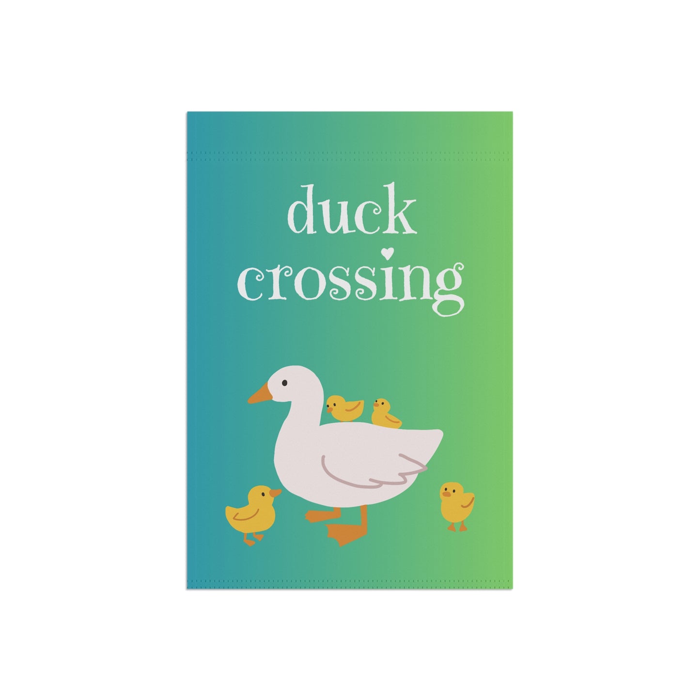 duck crossing / Garden Banner 12" x 18"