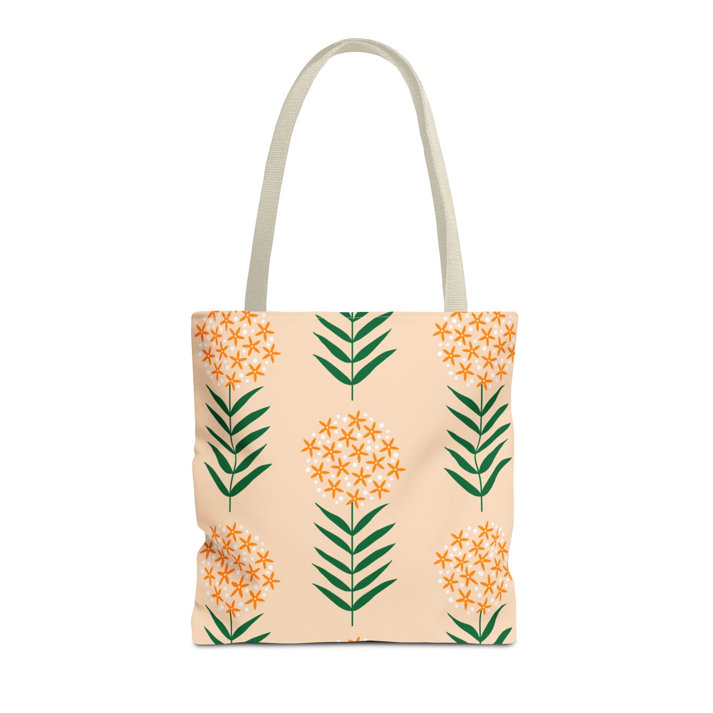 Milkweed Tote / orange / 16" x 16"
