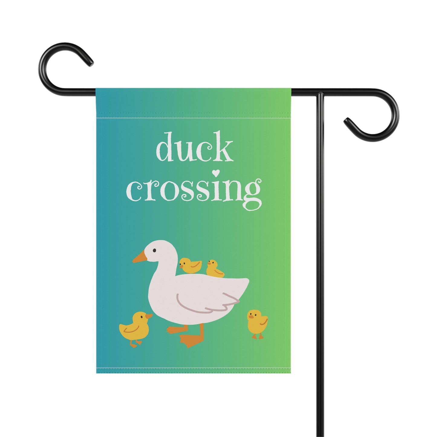 duck crossing / Garden Banner 12" x 18"