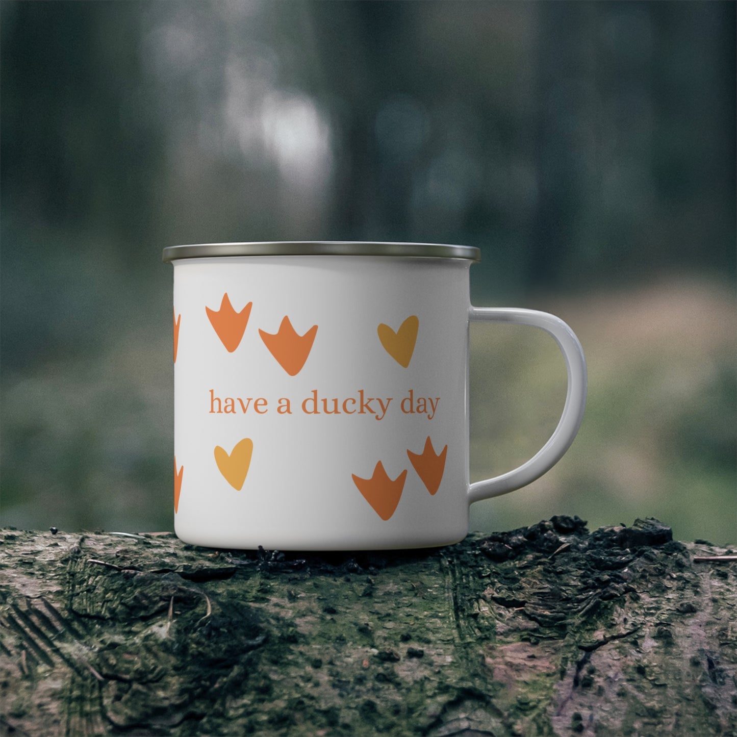 have a ducky day - Enamel Farmhouse Style Mug