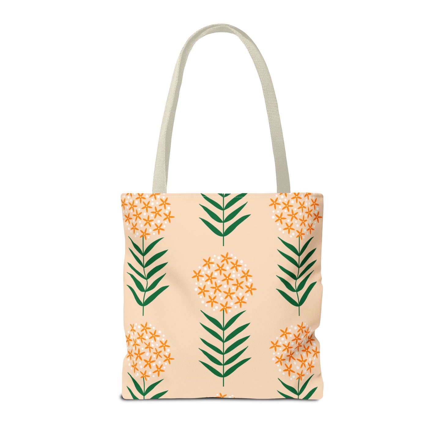 Milkweed Tote / orange / 16" x 16"