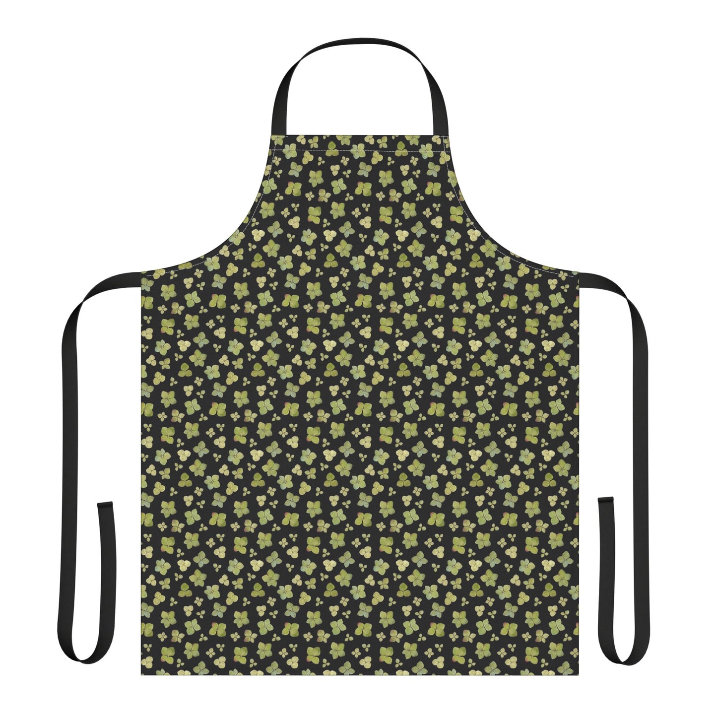 Hydrangea Garden Party Apron, Black