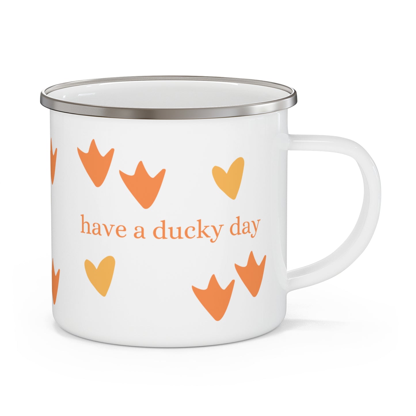 have a ducky day - Enamel Farmhouse Style Mug
