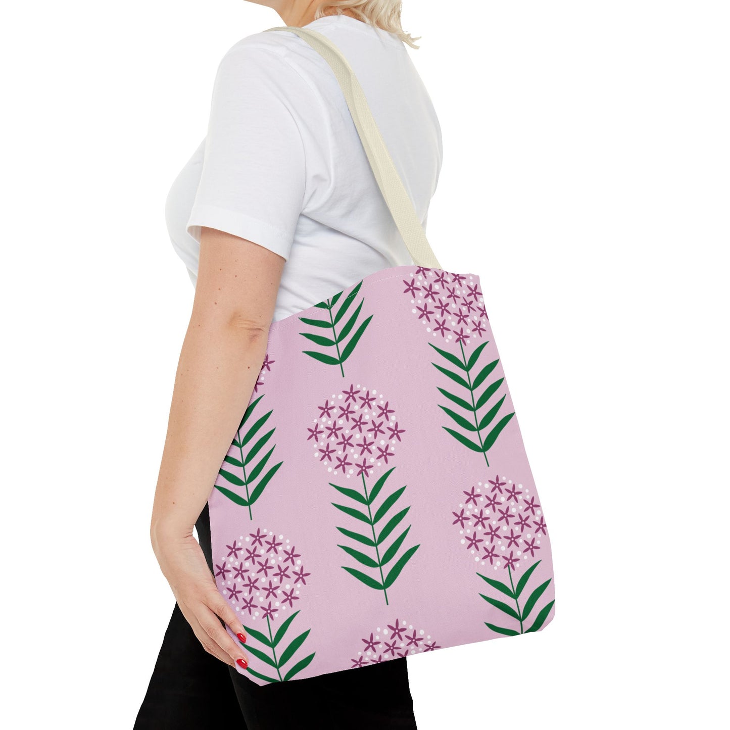Milkweed Tote / purple / 16" x 16"
