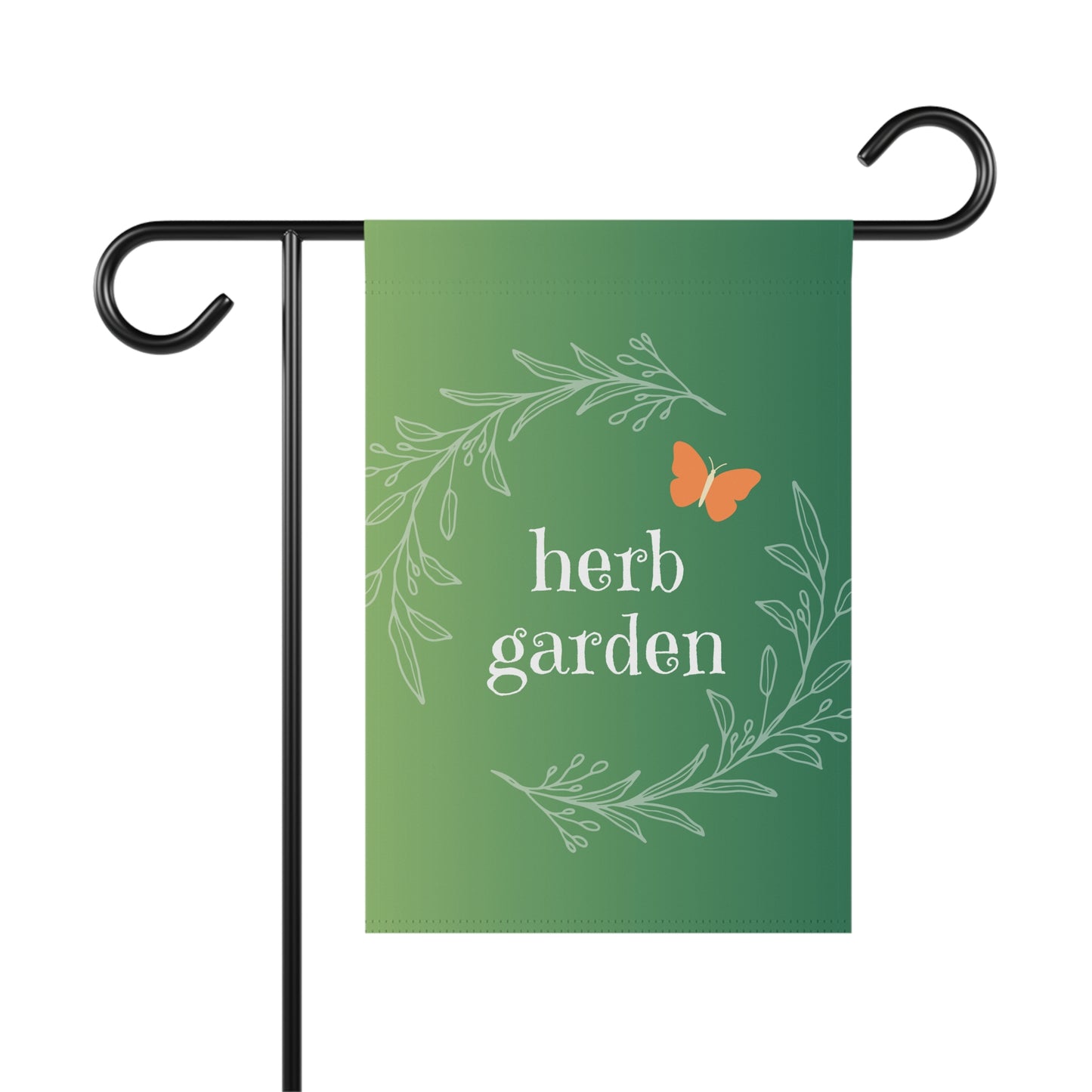 herb garden / Garden Banner 12" x 18"
