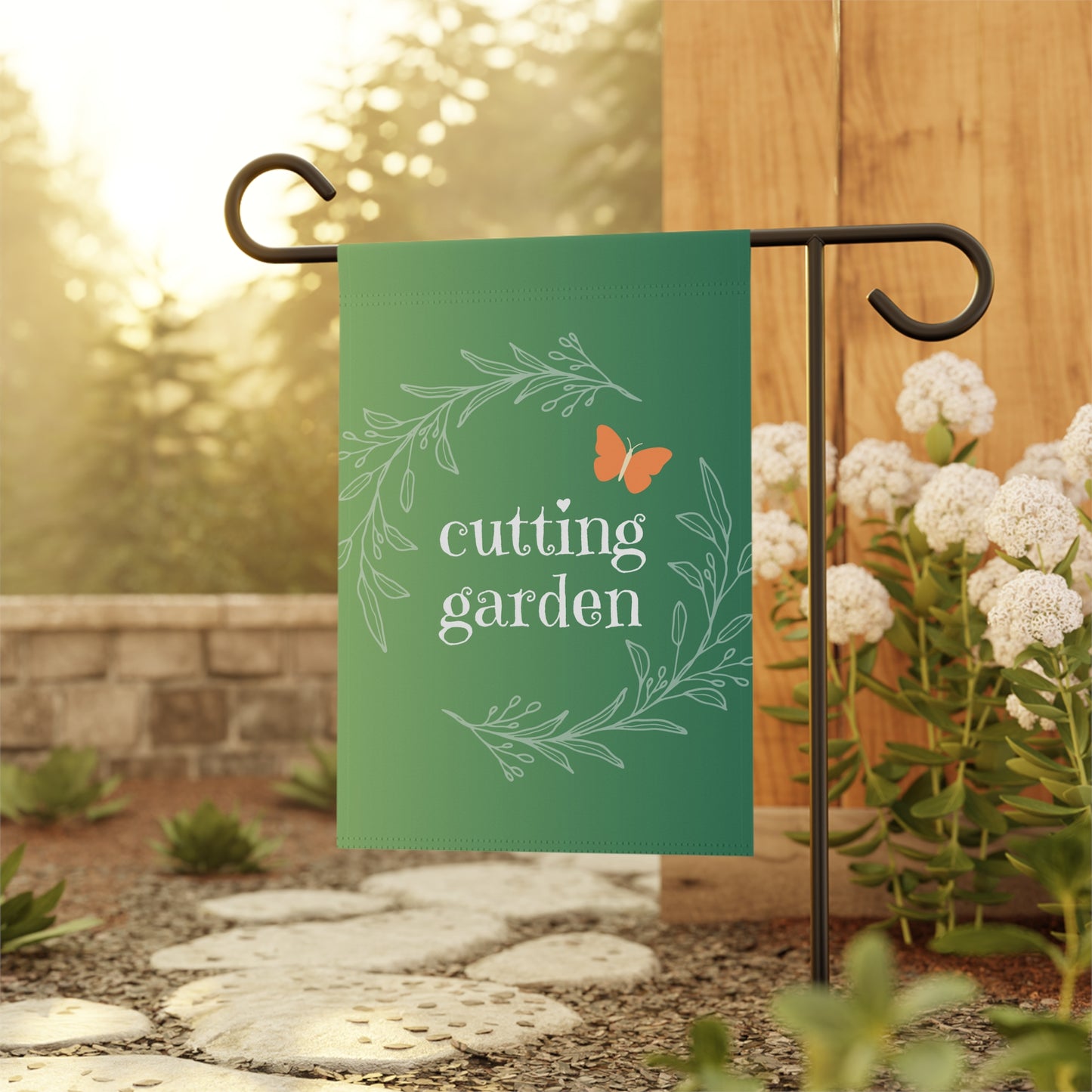 cutting garden / Garden Banner 12" x 18"