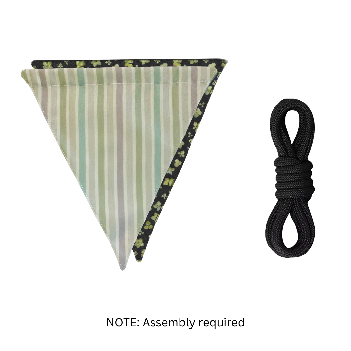 "FLOWER BAR" Pennant Style Fabric Banner