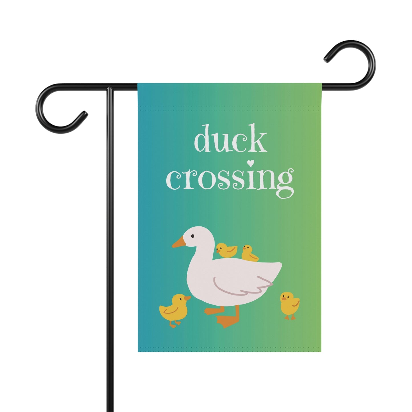 duck crossing / Garden Banner 12" x 18"