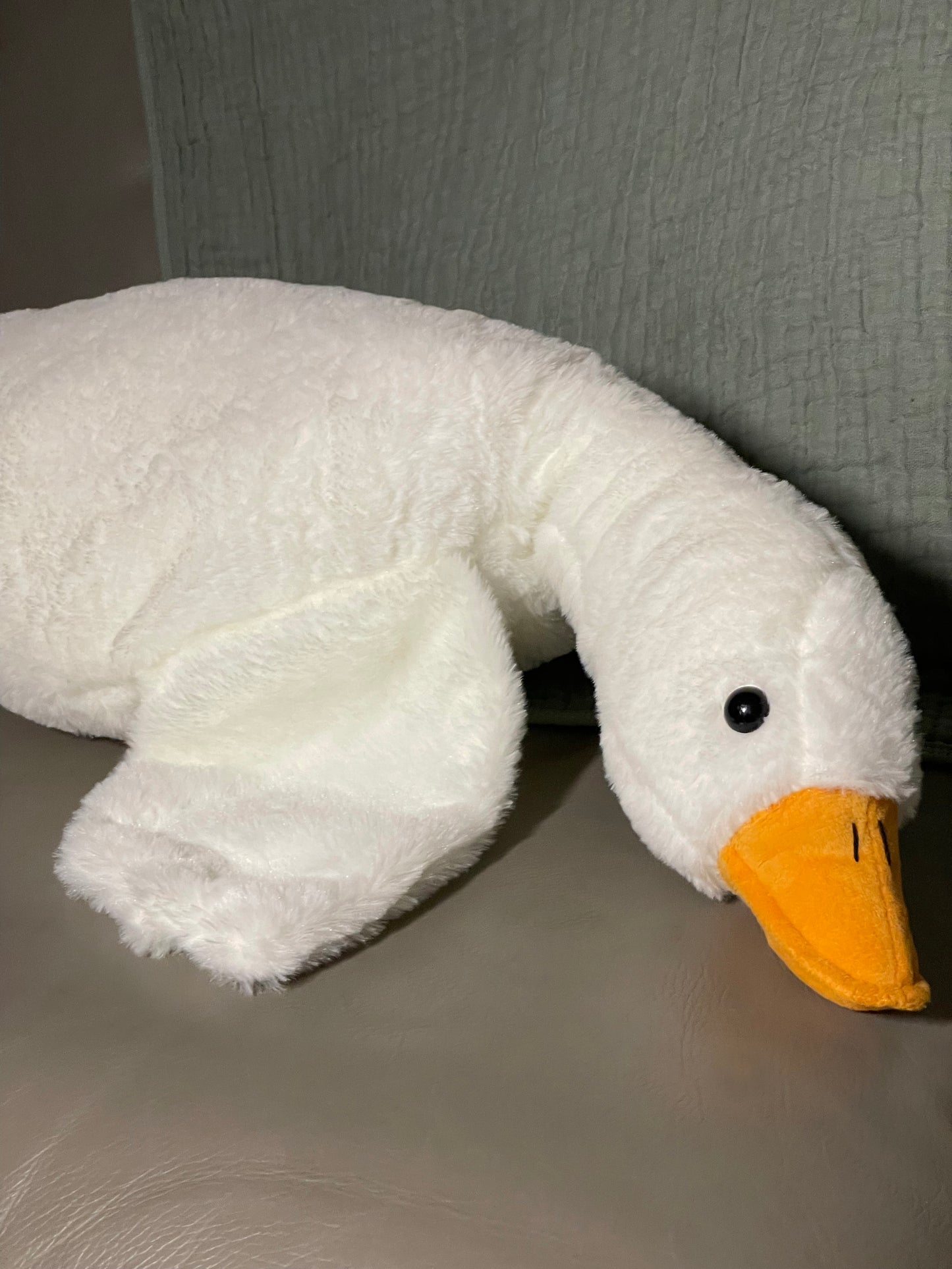 Fluffy White Pekin Duck 36" Plush Toy Pillow