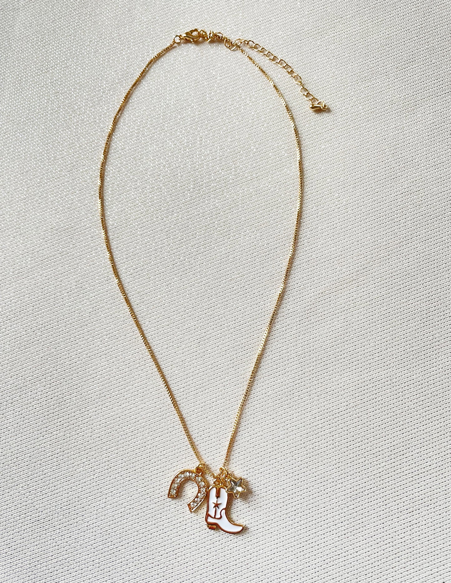 Country Glam Multi Charm Necklace
