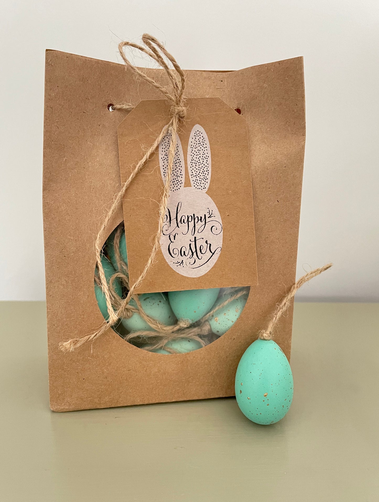 Hanging Robin's Eggs Ornaments - set of 24
