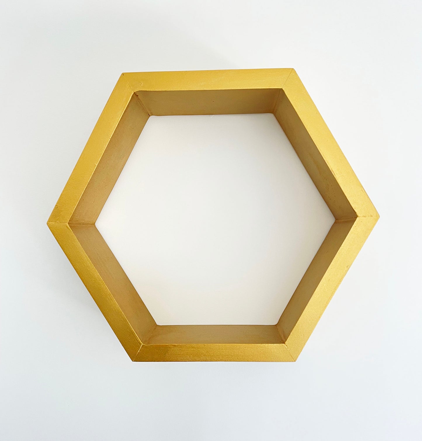 Golden Honeycomb Display Shelf