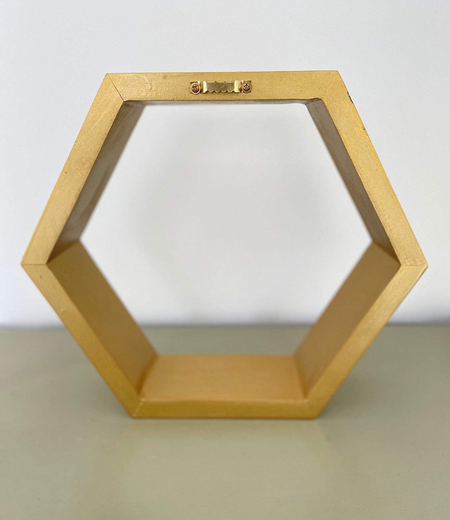 Golden Honeycomb Display Shelf