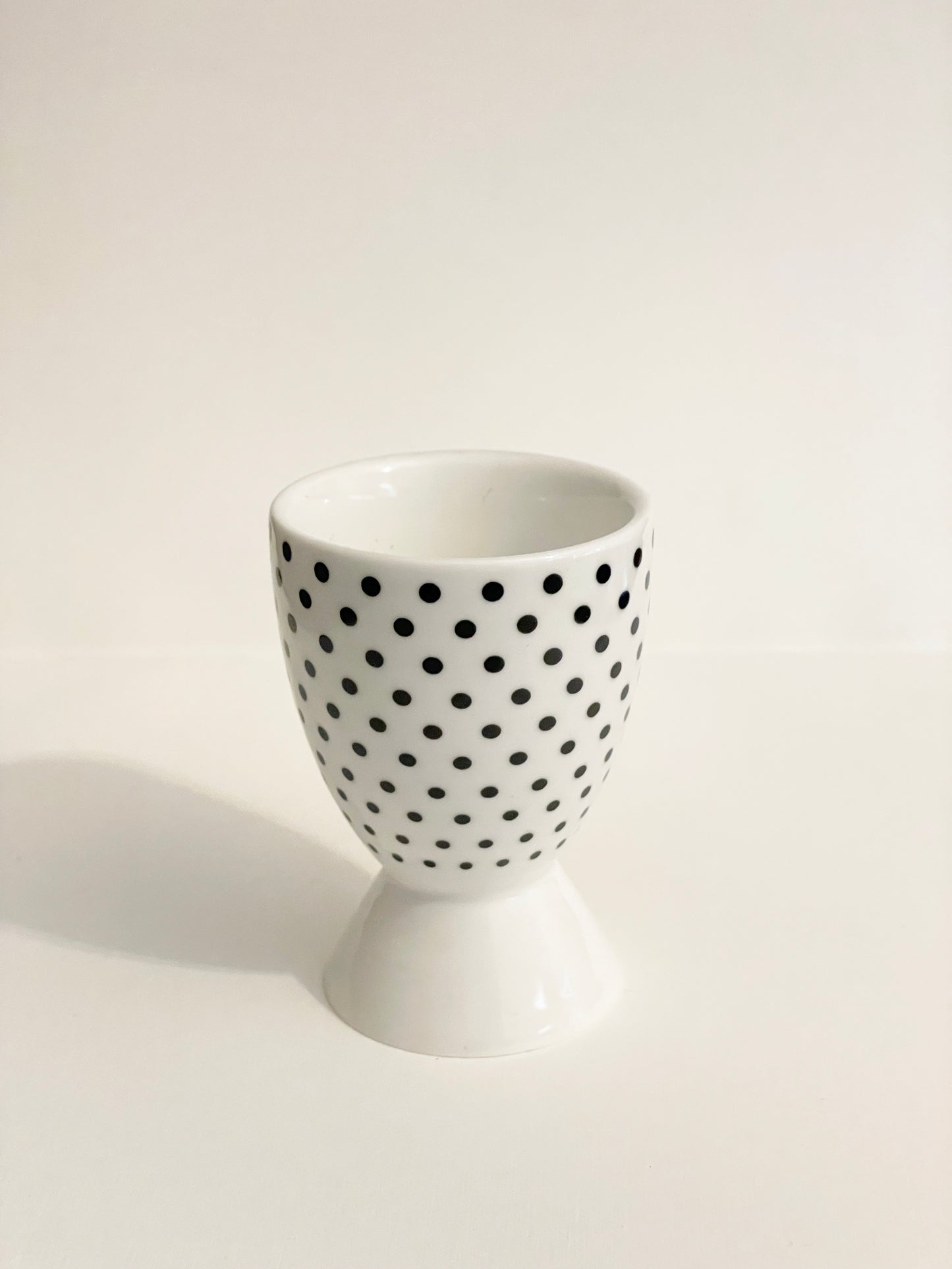 Set of 3 Black and White Patterned Egg Cups