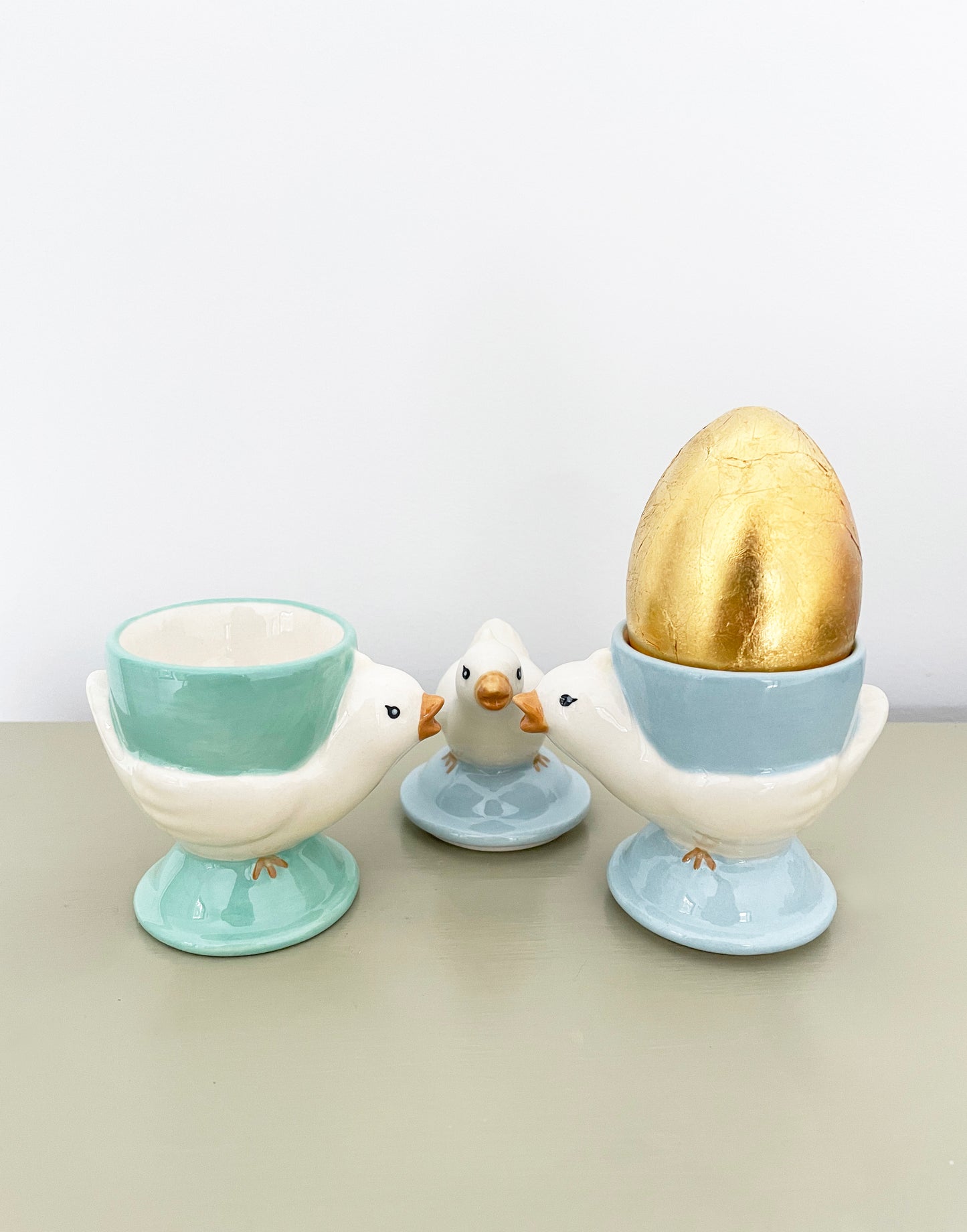 Chicken and Egg Cups, stacked set of 3
