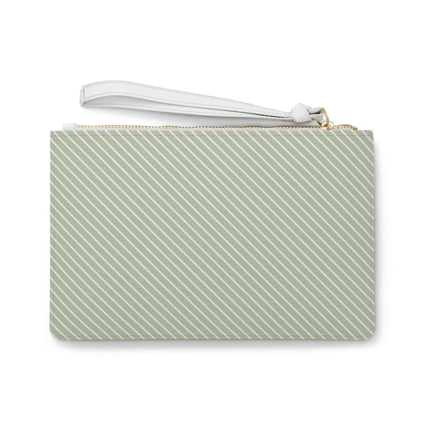 Super Slim Zippered Clutch Bag / Floss (Sage)