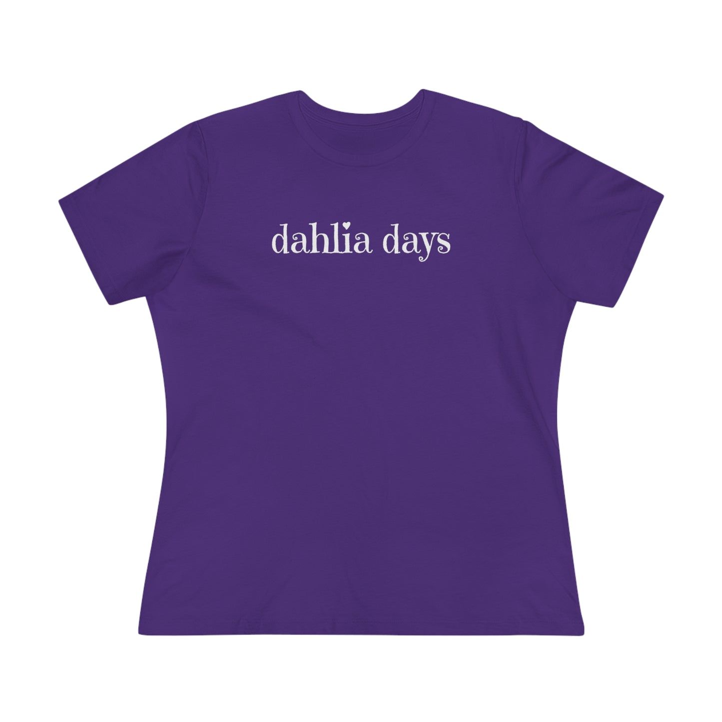 dahlia days / women's premium tee