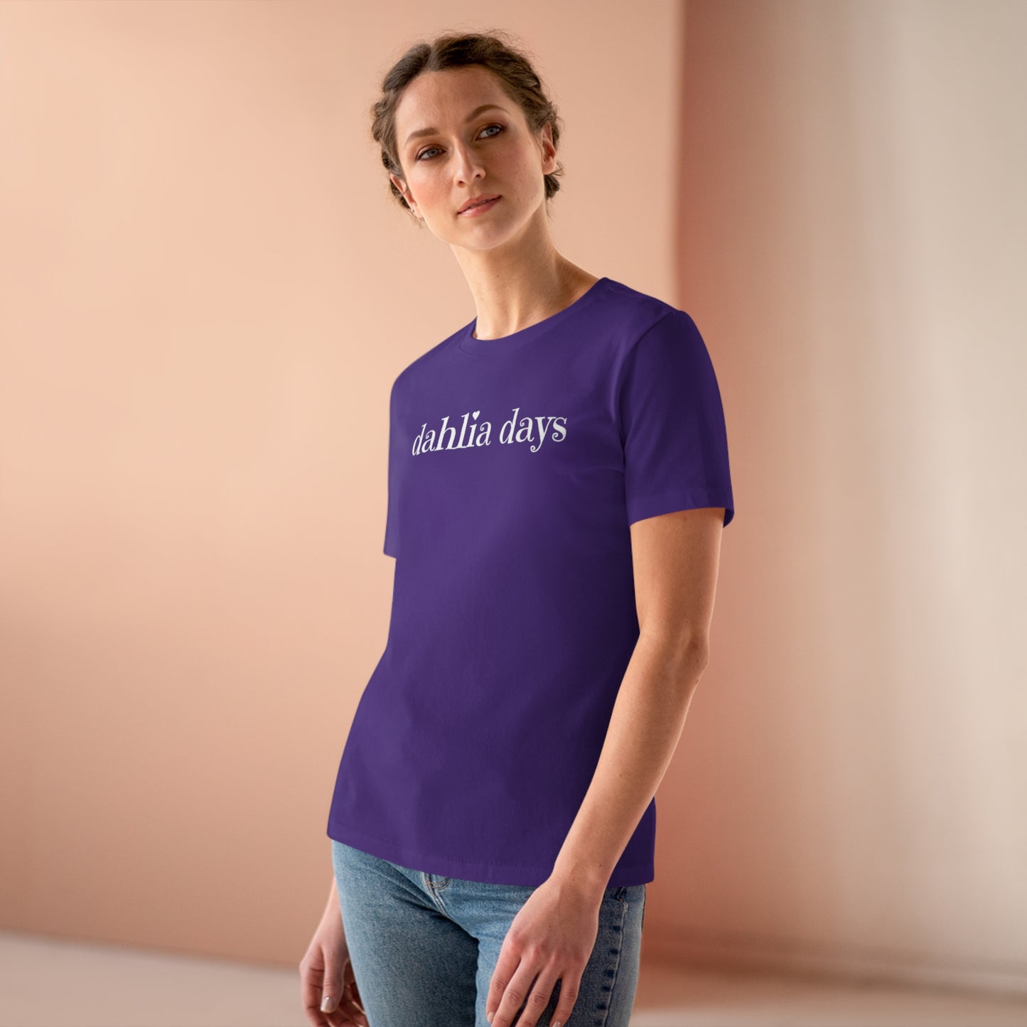 dahlia days / women's premium tee