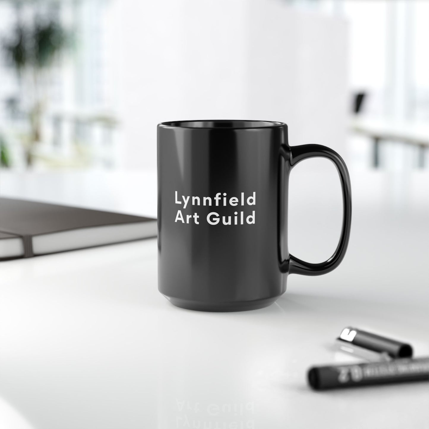 Lynnfield Art Guild | Black Mug (15oz)