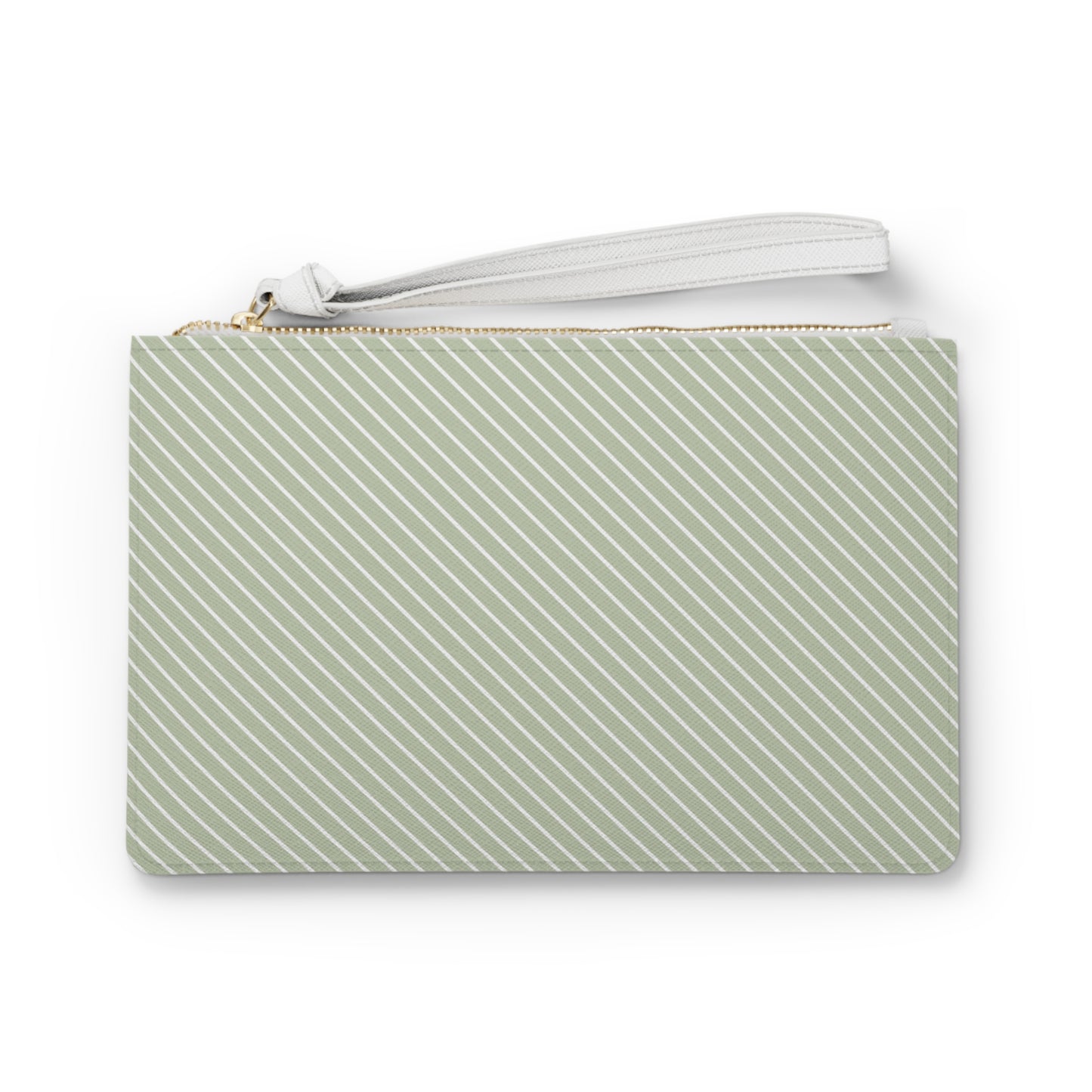 Super Slim Zippered Clutch Bag / Floss (Sage)