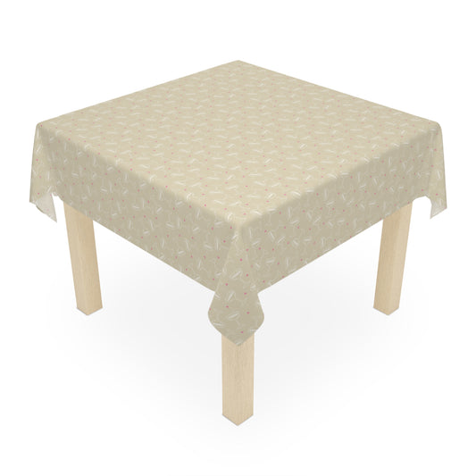 Cheers Bubbly Mahjong Party Tablecloth – Champagne + Rose