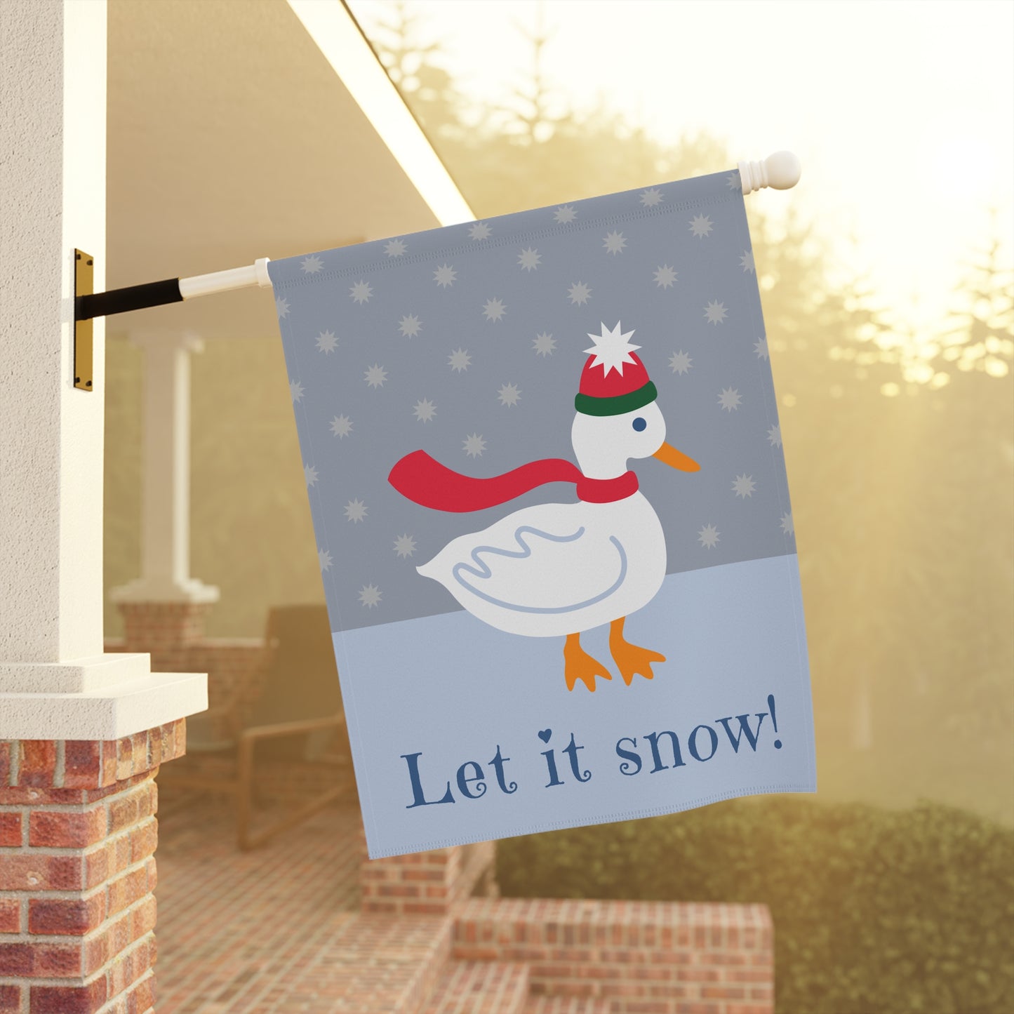 Let it snow! Winter Duck Flag | House, Barn and Garden Banner