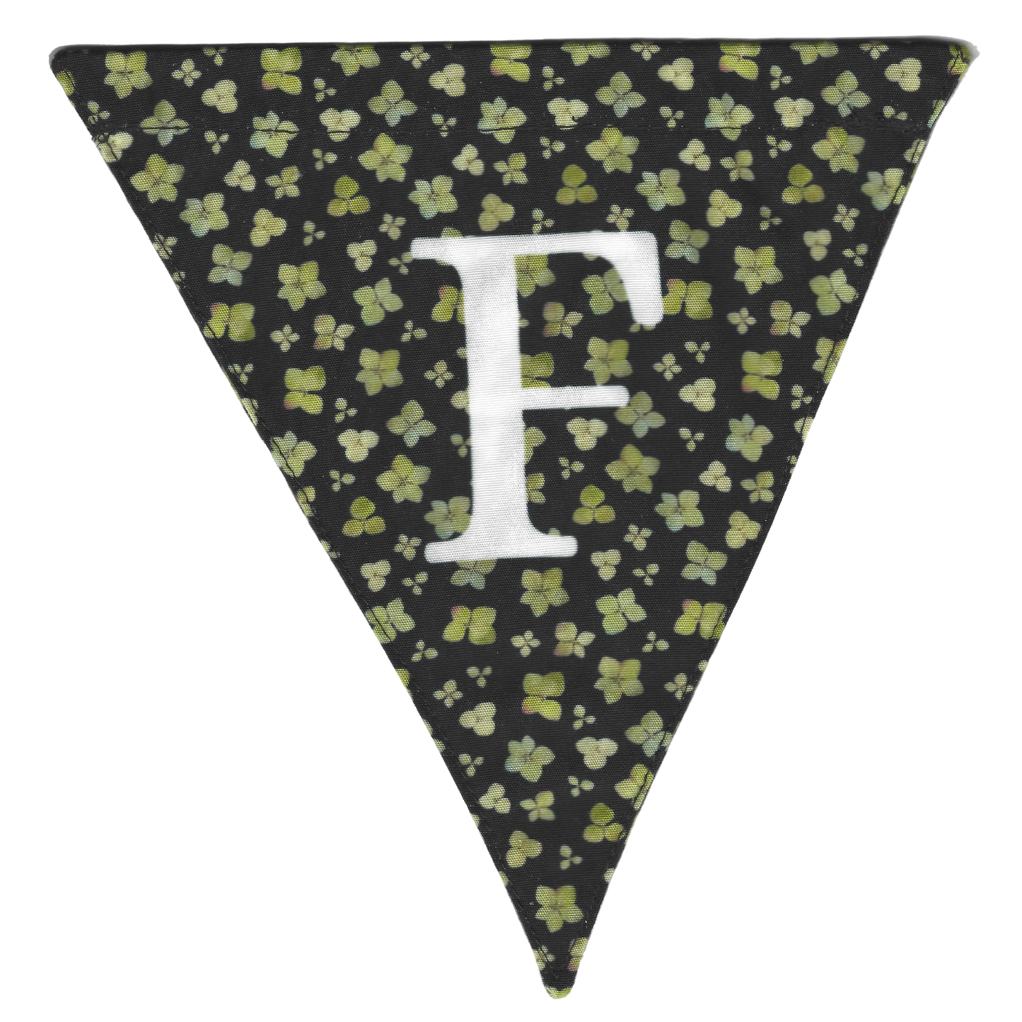 "FLOWER BAR" Pennant Style Fabric Banner