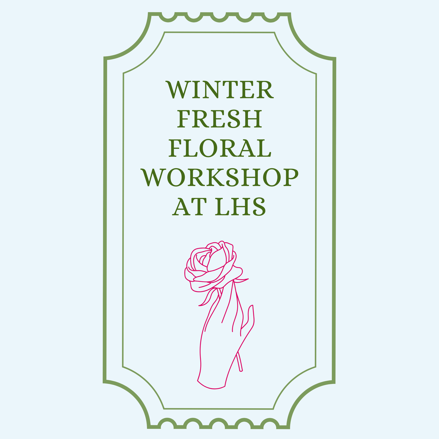 12/9/25 Holiday Floral Arrangement Workshop at Lynnfield High School at 6pm (admit one)