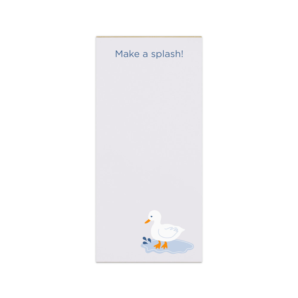Make a splash! Ducky Day Magnetic Notepad