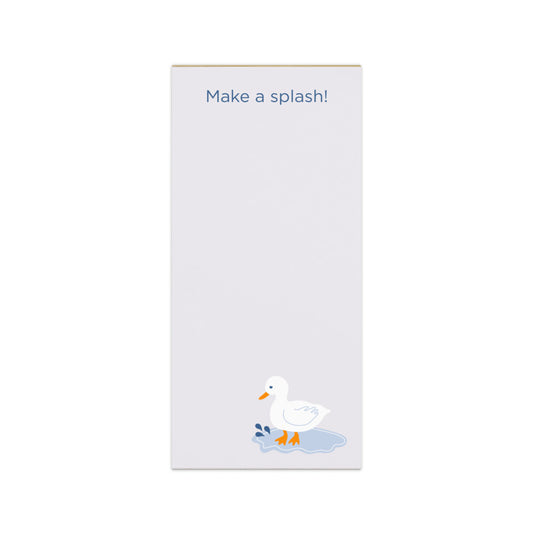 Make a splash! Ducky Day Magnetic Notepad