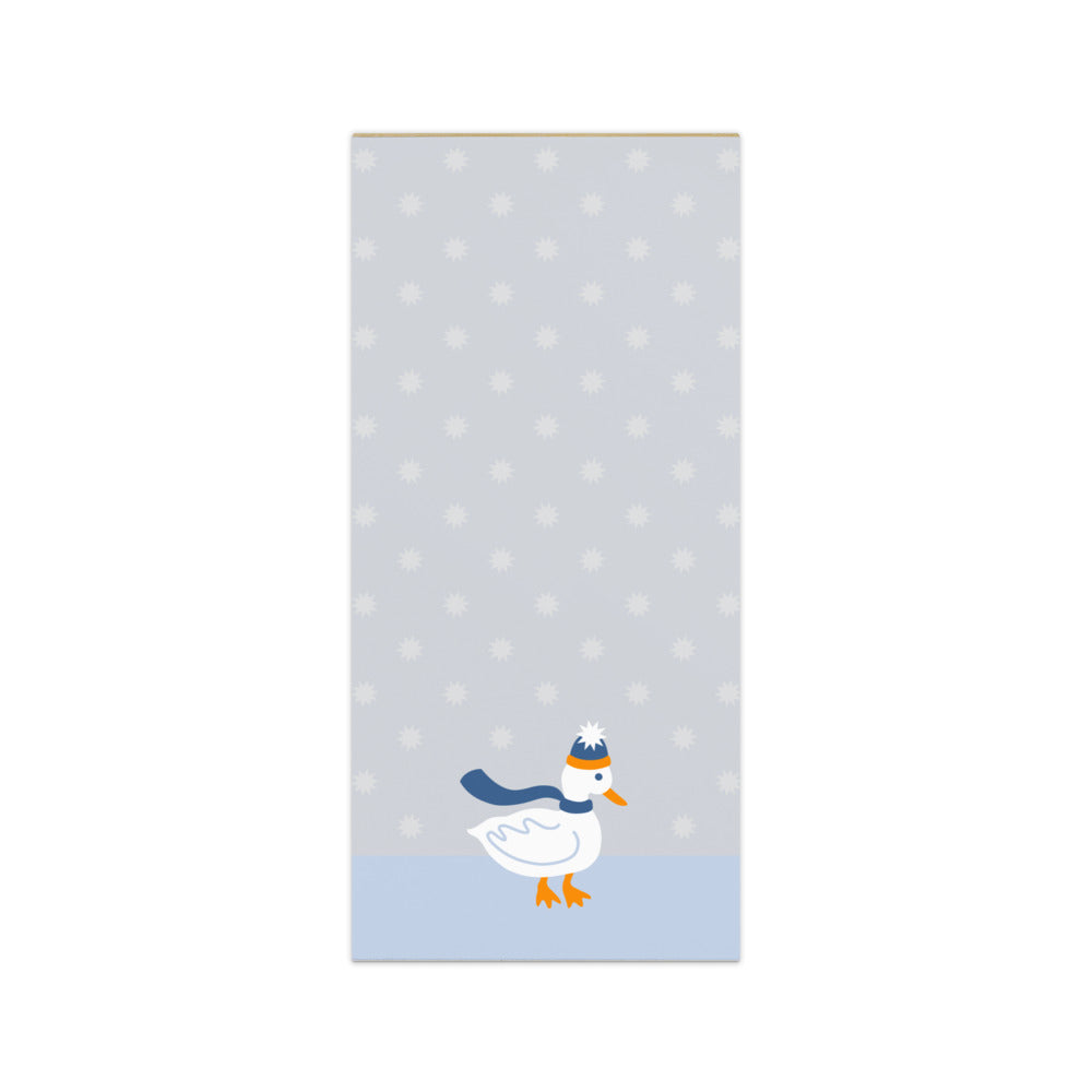 Snowy Day Duck Magnetic Notepad