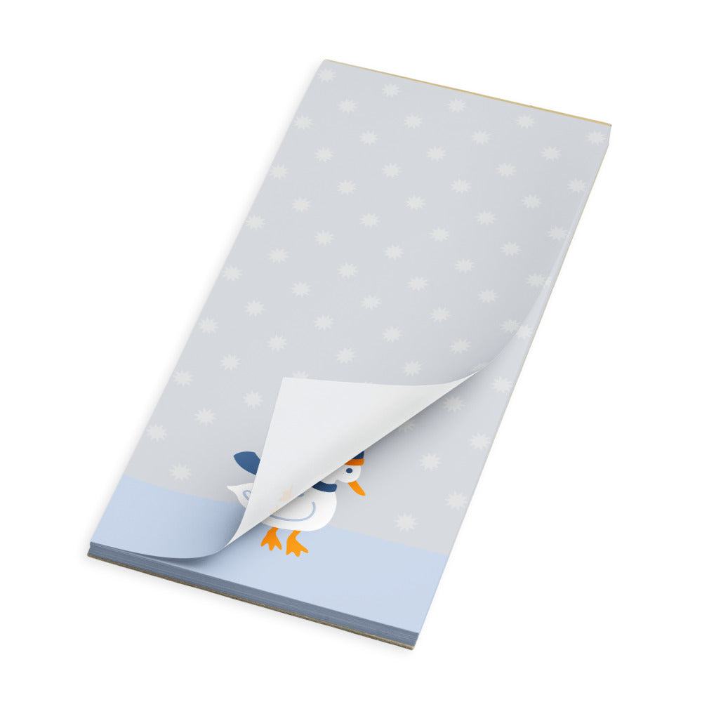 Snowy Day Duck Magnetic Notepad