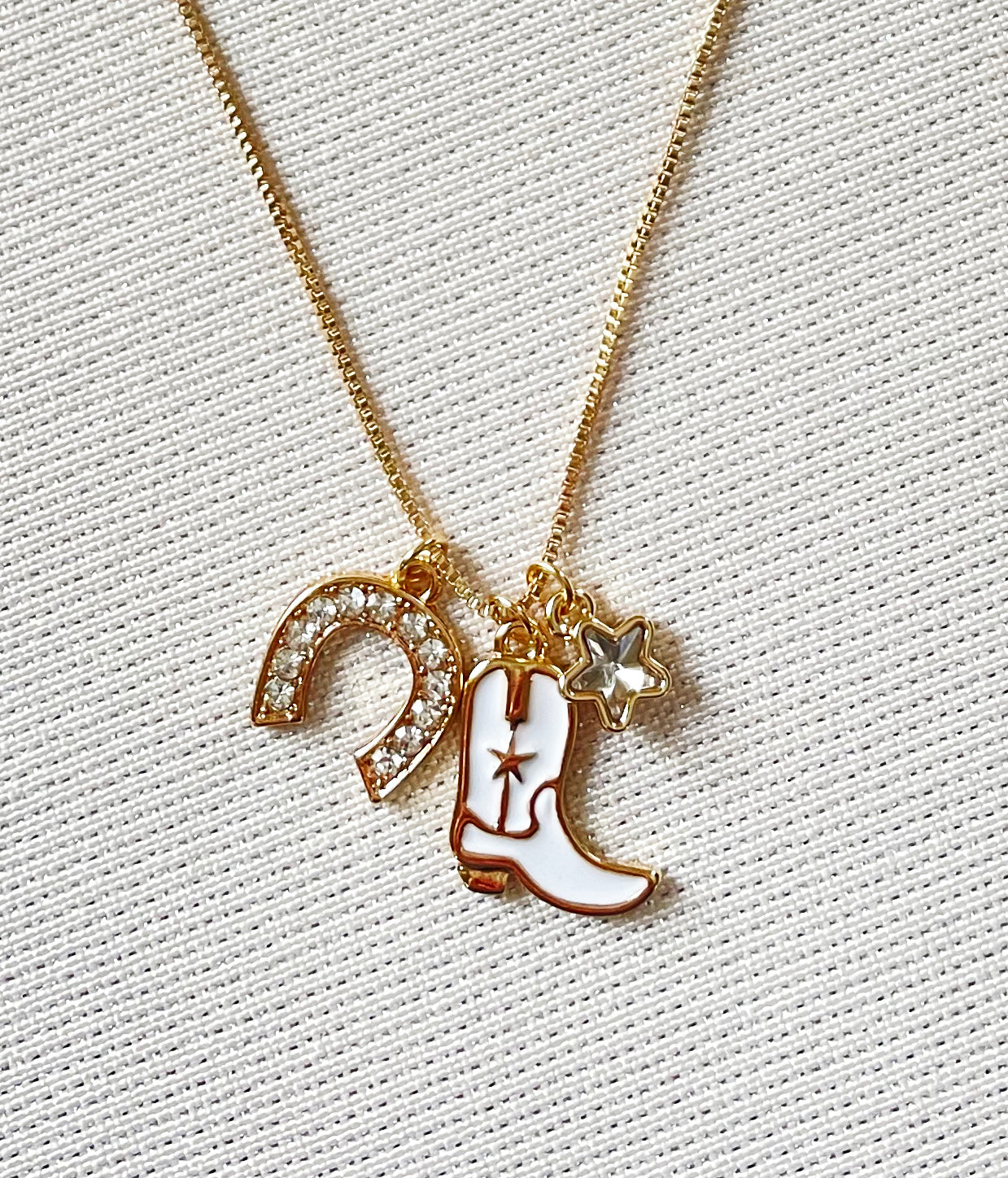 Country Glam Multi Charm Necklace