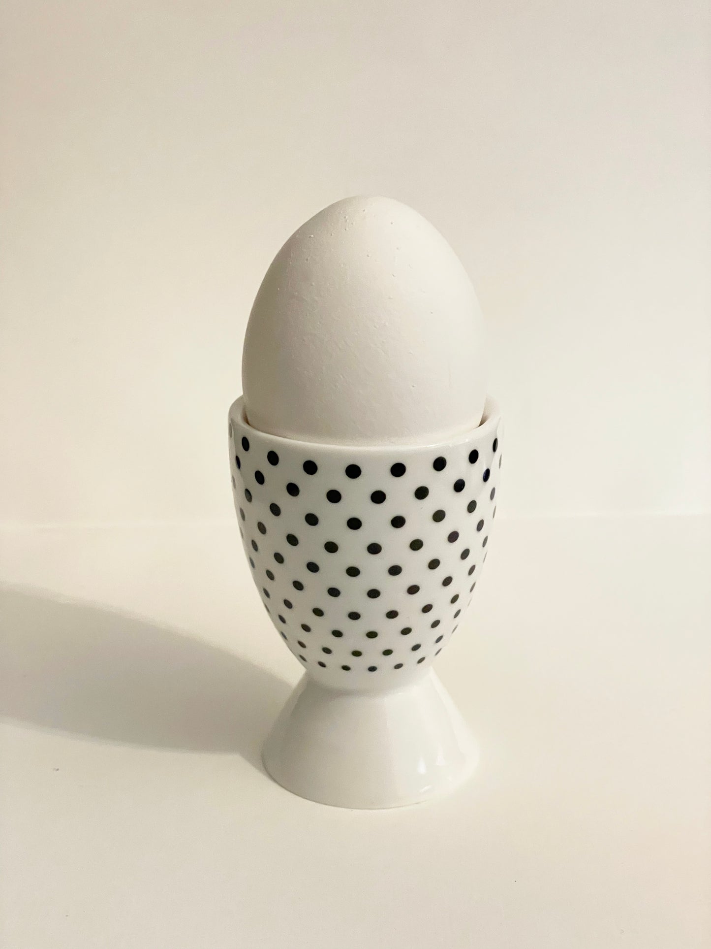 Set of 3 Black and White Patterned Egg Cups
